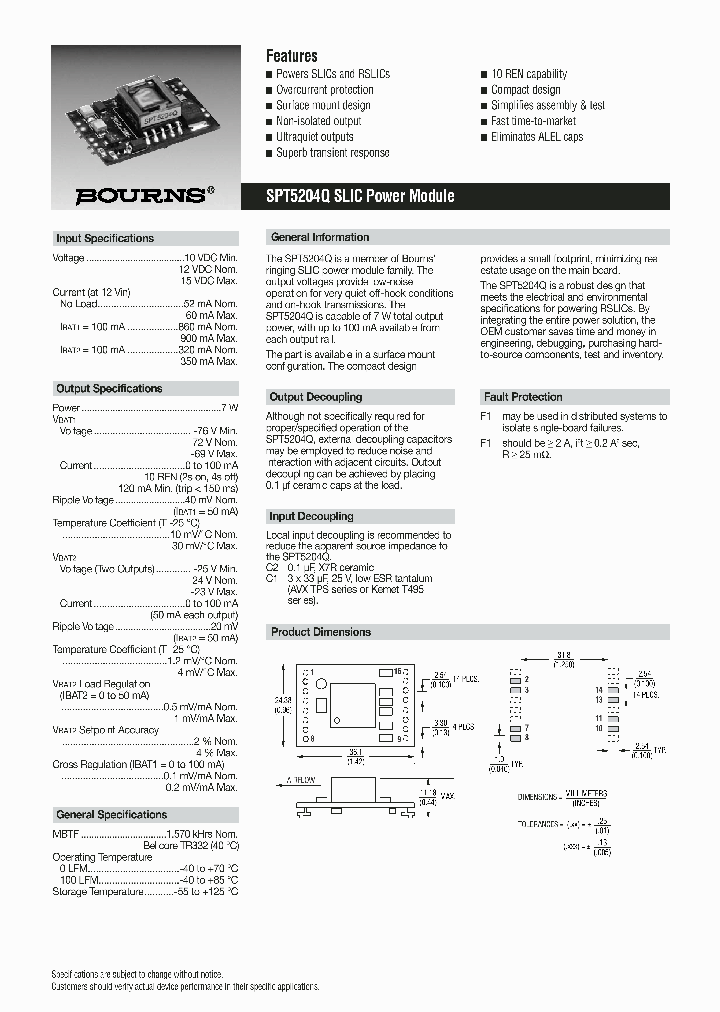 SPT5204Q_695551.PDF Datasheet