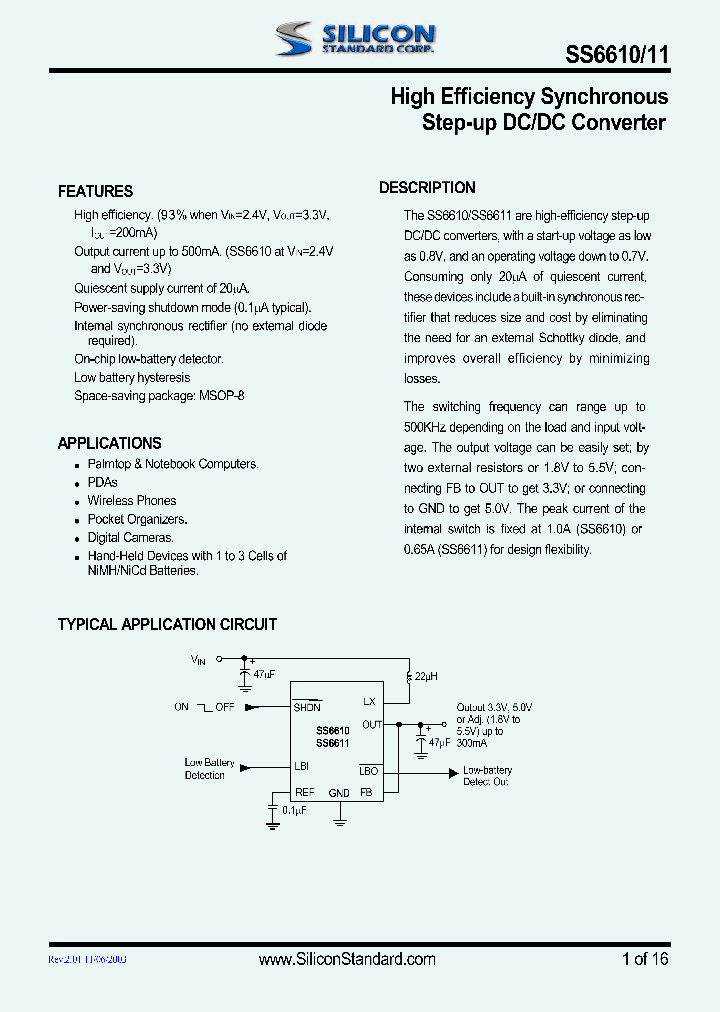 SS6610_722567.PDF Datasheet