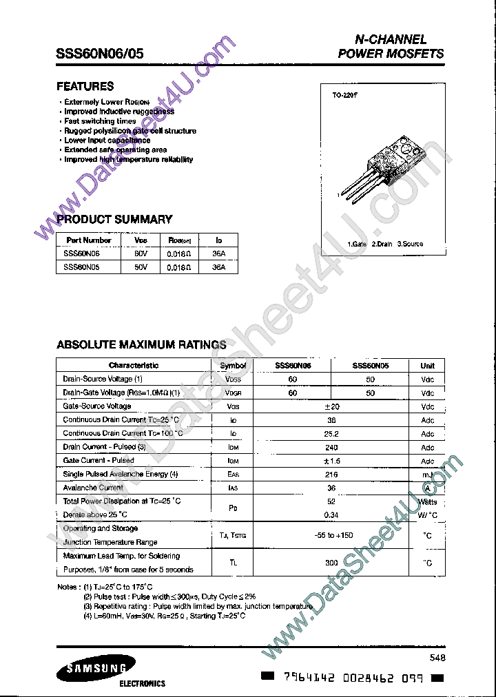 SSS60N05_583048.PDF Datasheet