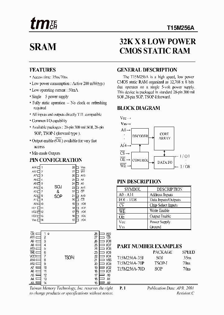 T15M256A_75728.PDF Datasheet