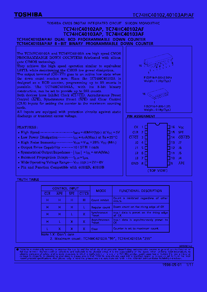 TC74HC40102AF_100220.PDF Datasheet