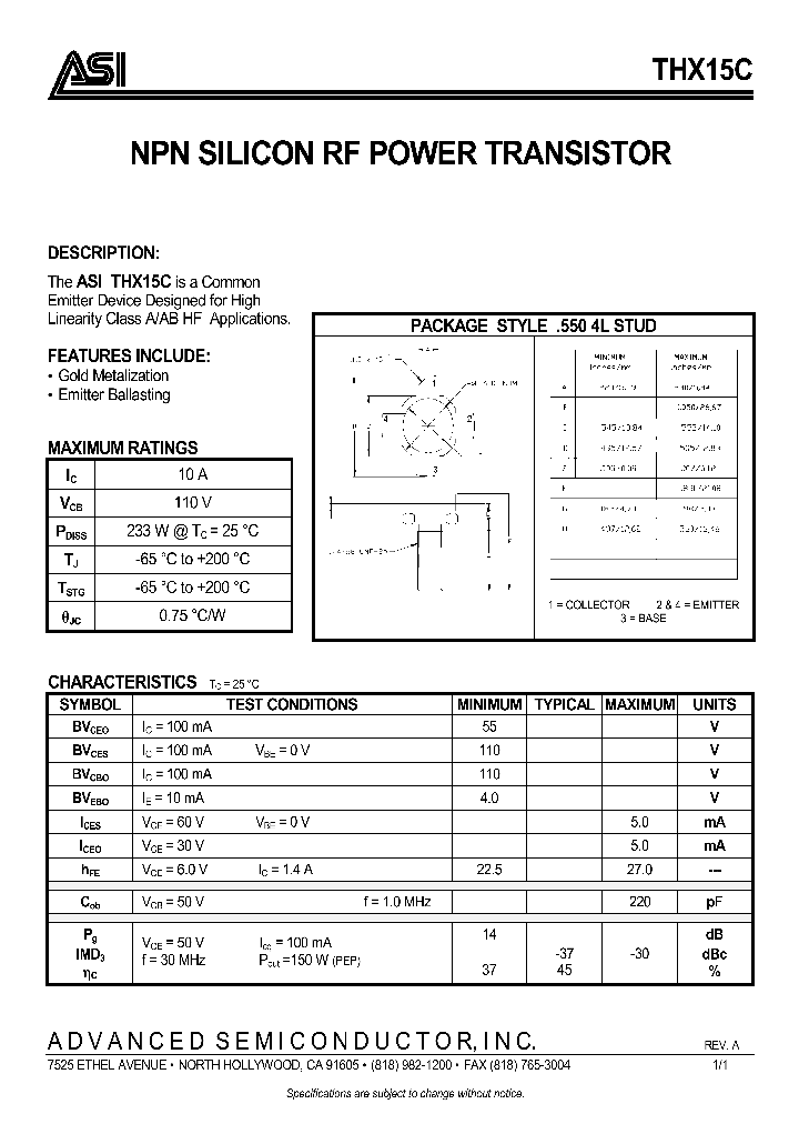 THX15C_650308.PDF Datasheet