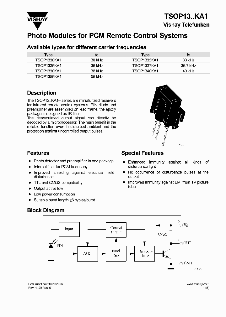 TSOP1340KA1_745160.PDF Datasheet