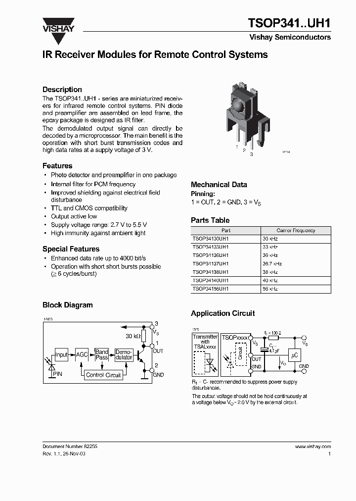 TSOP341_373194.PDF Datasheet