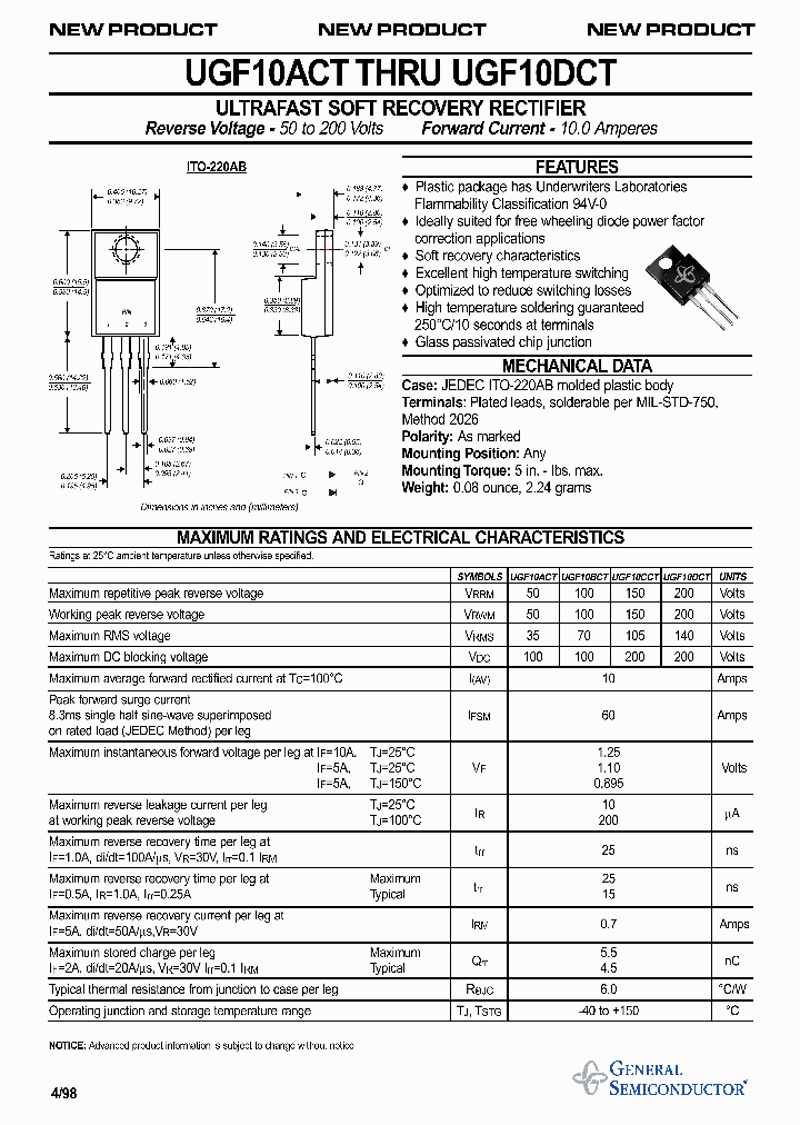 UGF10DCT_310750.PDF Datasheet