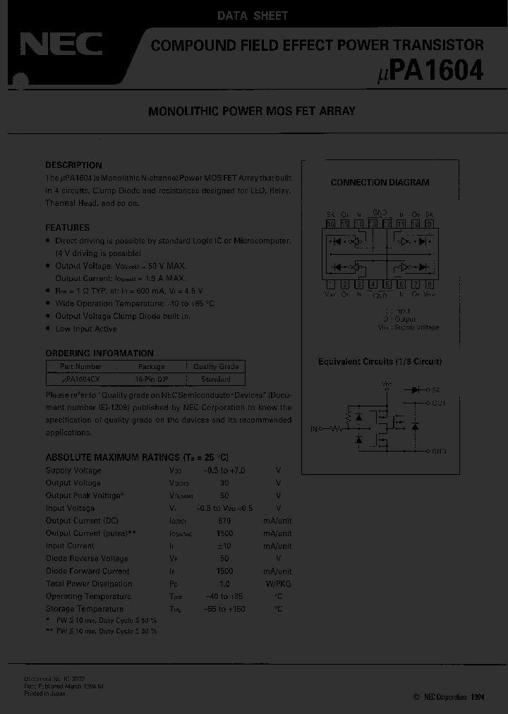 UPA1604CX_669931.PDF Datasheet