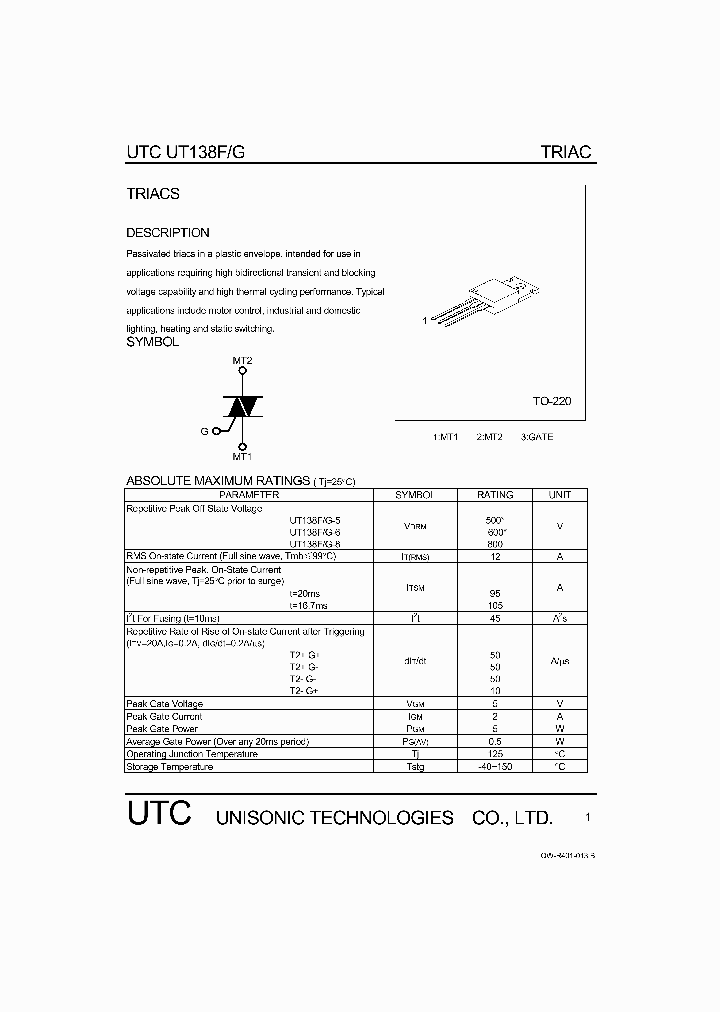 UT138G_750914.PDF Datasheet
