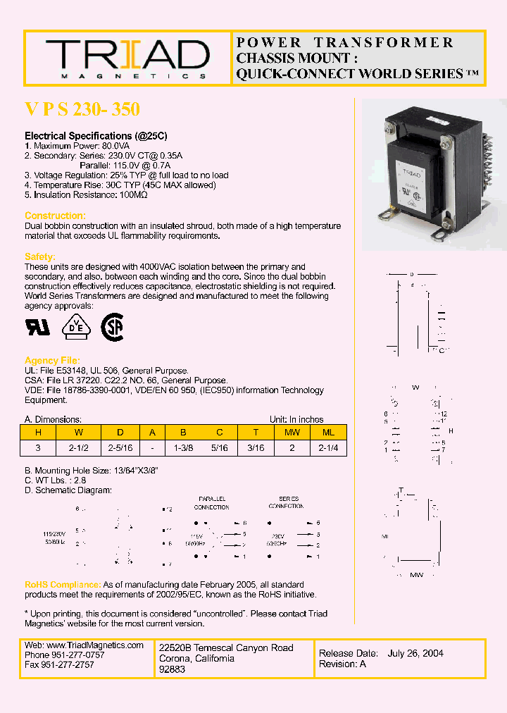 VPS230-350_715821.PDF Datasheet