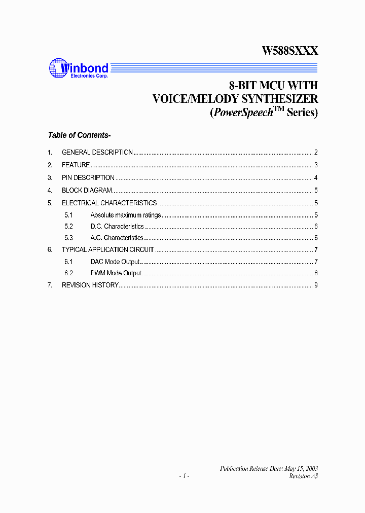 W588S015_363971.PDF Datasheet