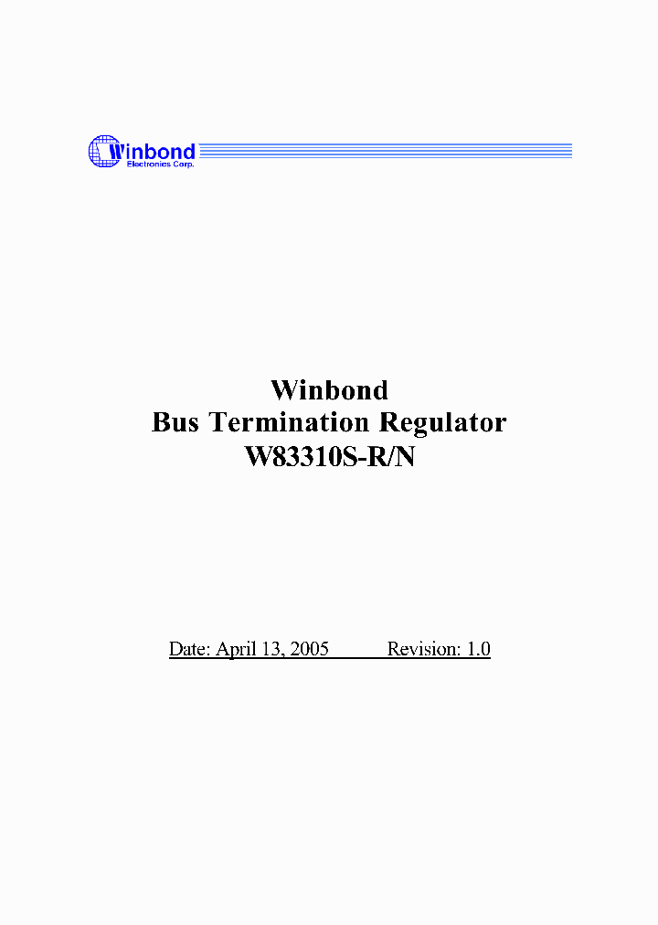 W83310S-N_626103.PDF Datasheet