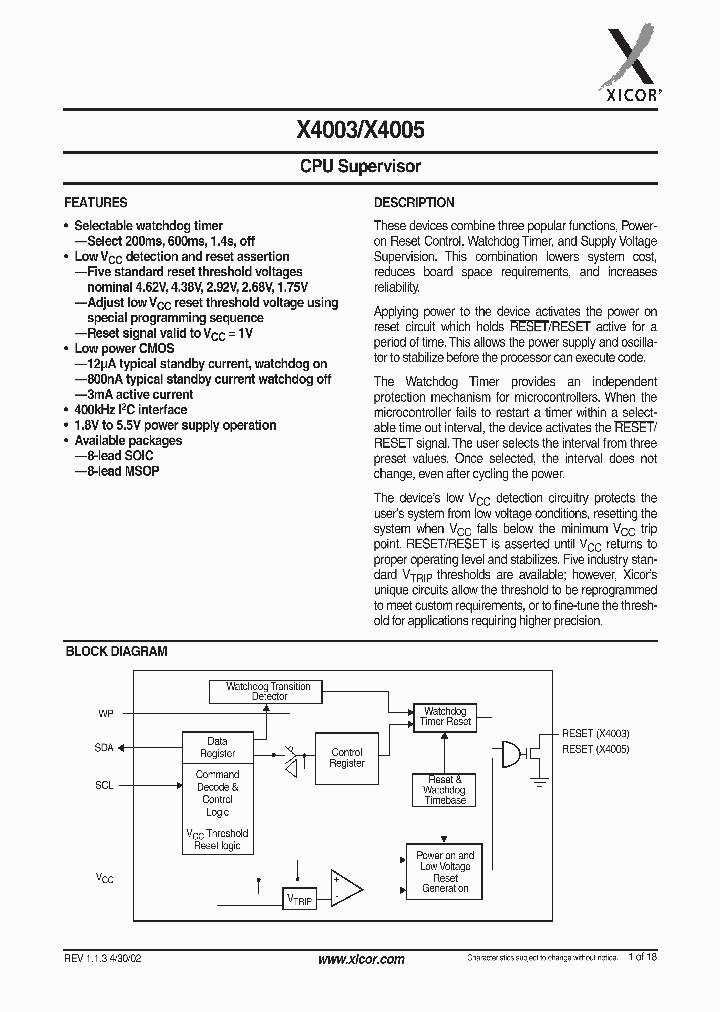 X4005S8_586150.PDF Datasheet