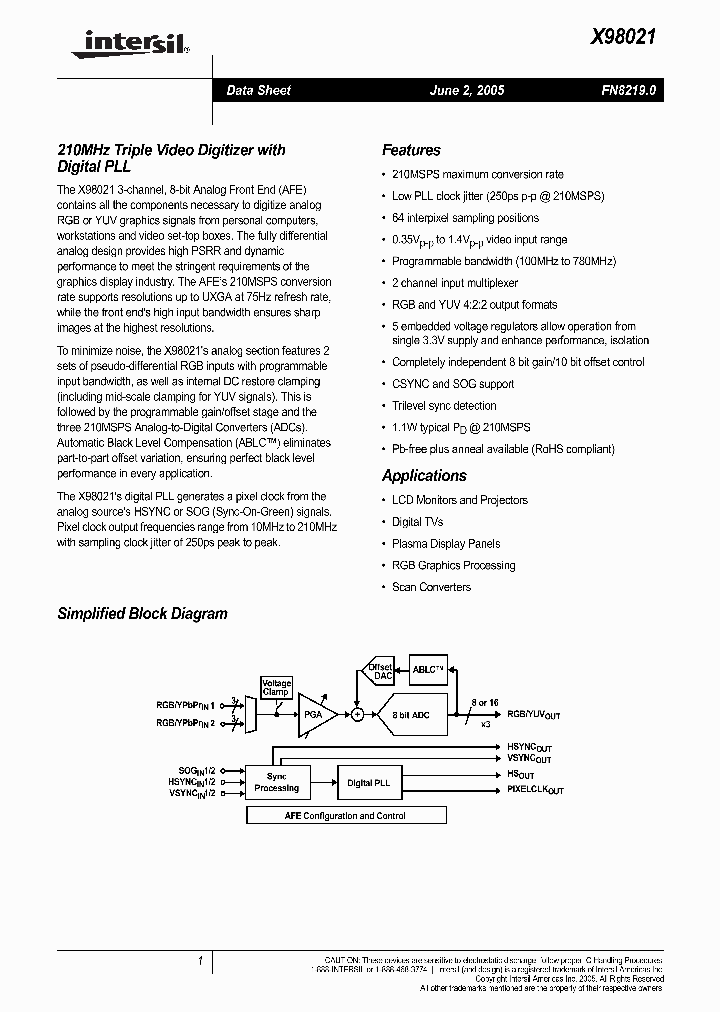 X98021_707245.PDF Datasheet