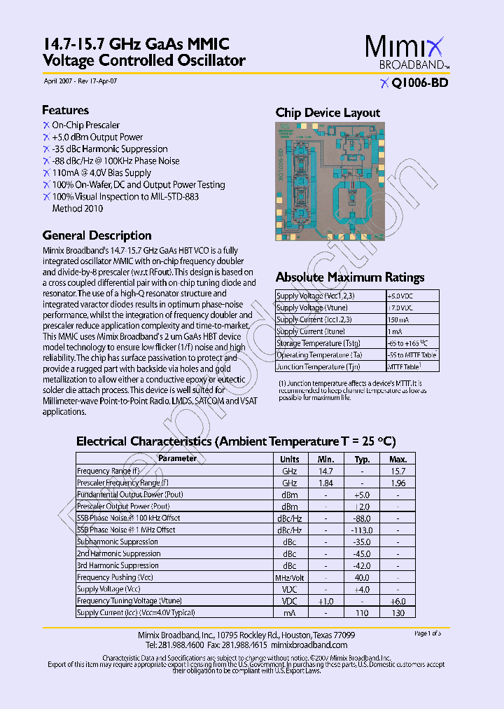 XQ1006-BD-EV1_718305.PDF Datasheet