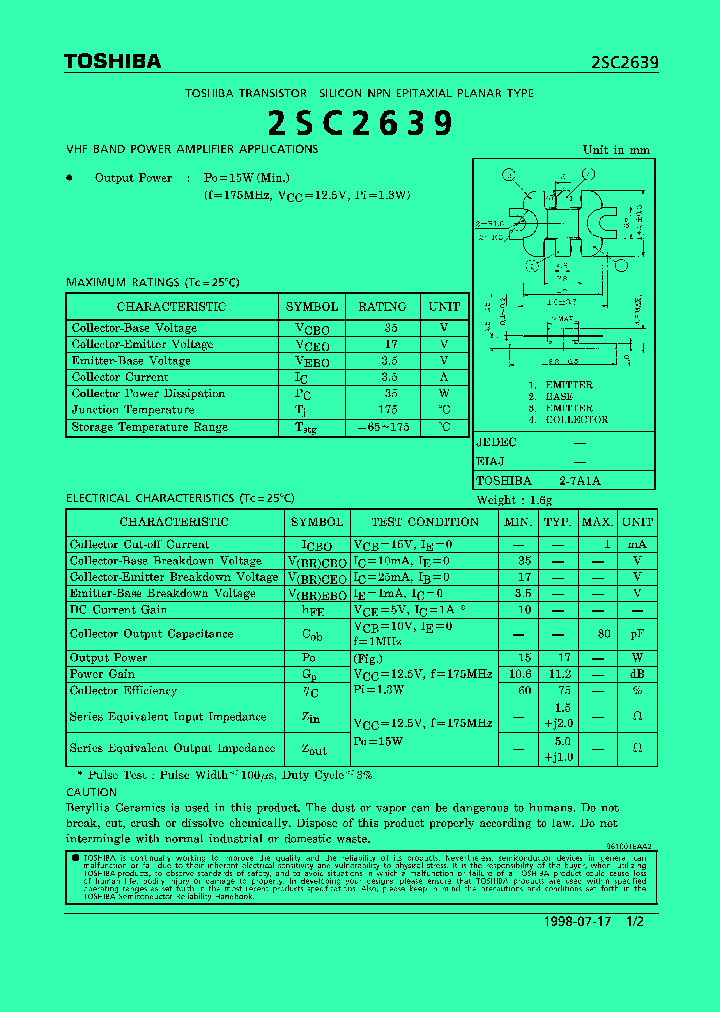 2SC2639_950052.PDF Datasheet