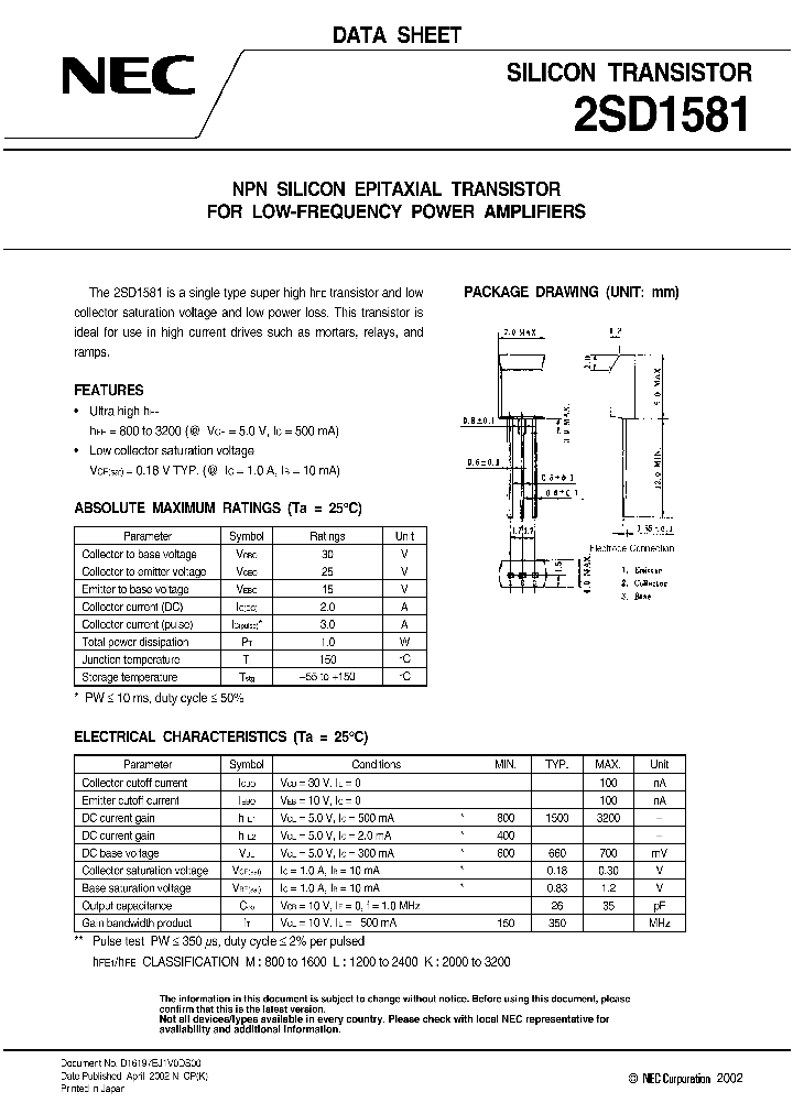 2SD1581_952331.PDF Datasheet