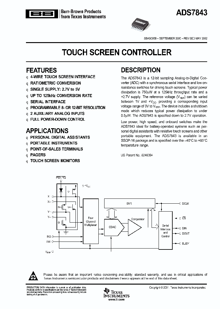 ADS7843E_894204.PDF Datasheet