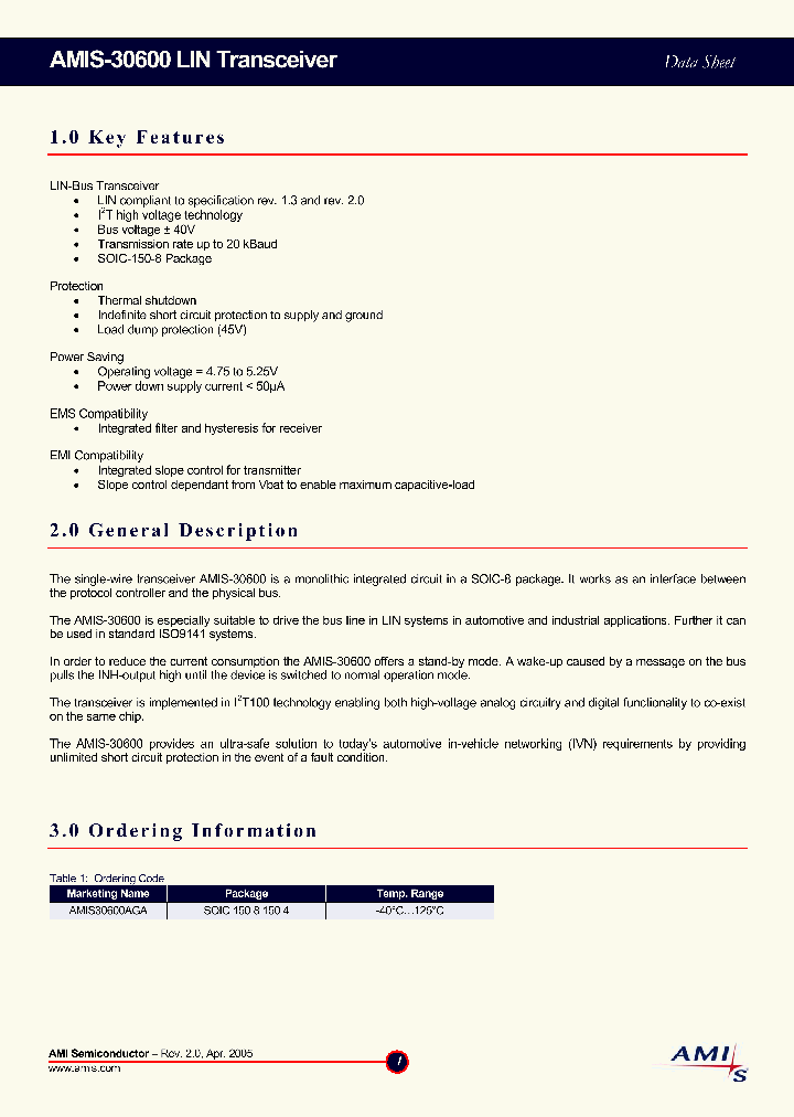 AMIS-30585_1017848.PDF Datasheet