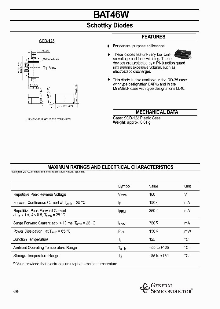 BAT46W_1017199.PDF Datasheet