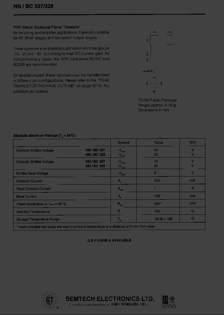 BC327_910012.PDF Datasheet