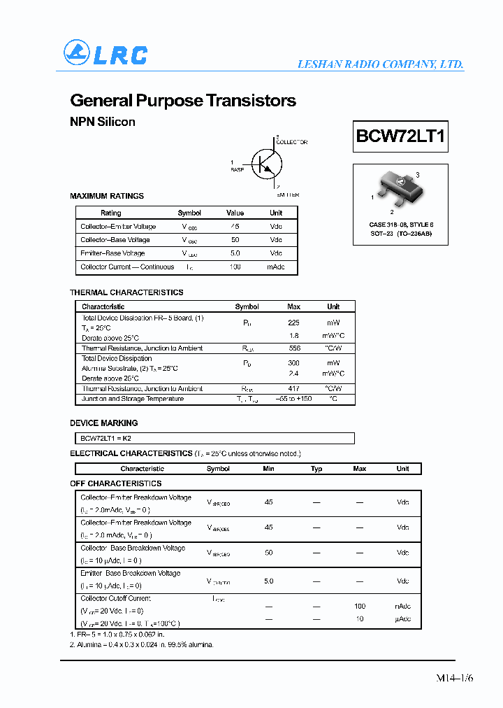 BCW73LT1_945565.PDF Datasheet