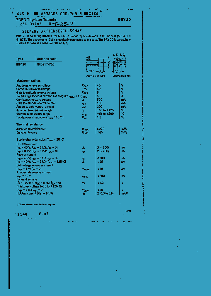 BRY20_817198.PDF Datasheet