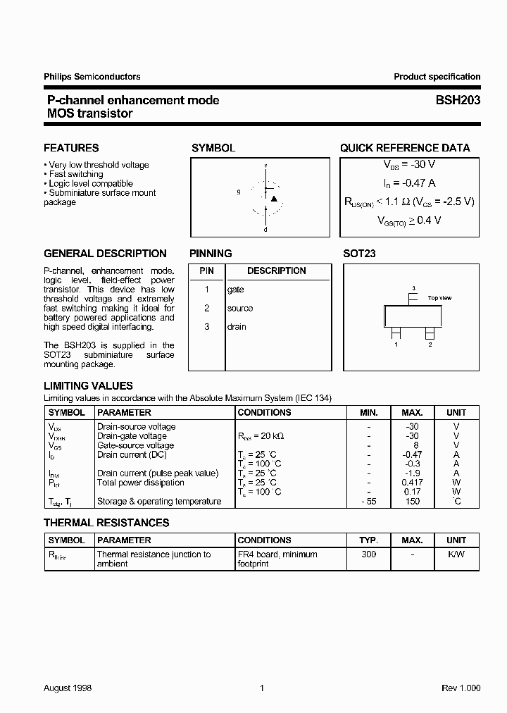 BSH203_801434.PDF Datasheet