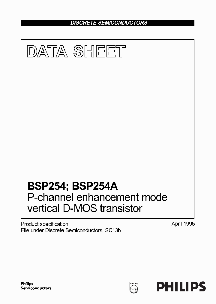 BSP254A_1022215.PDF Datasheet