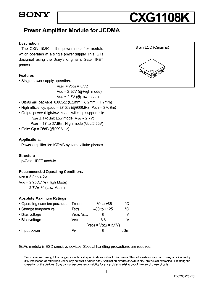 CXG1108K_1016244.PDF Datasheet