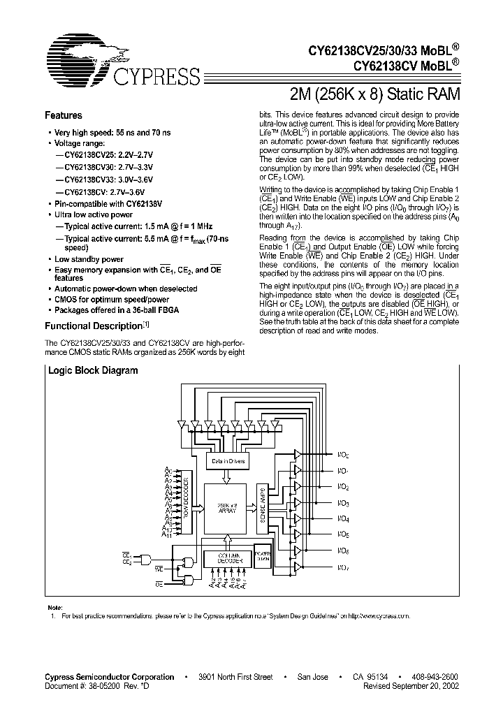 CY62138CV25_1019173.PDF Datasheet