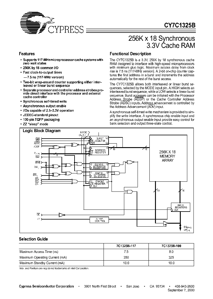 CY7C1325B-117AC_656011.PDF Datasheet