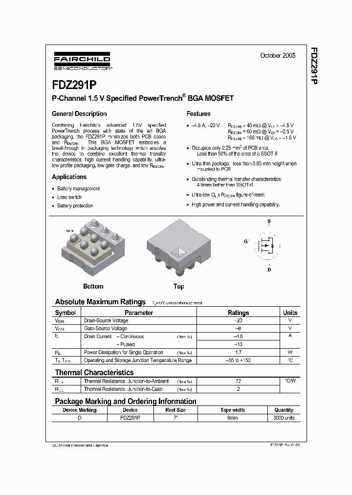 FDZ291P_707170.PDF Datasheet