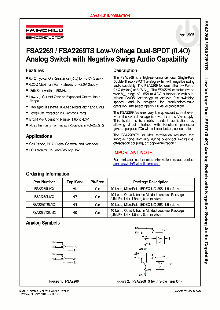 FSA2269L10X_745662.PDF Datasheet