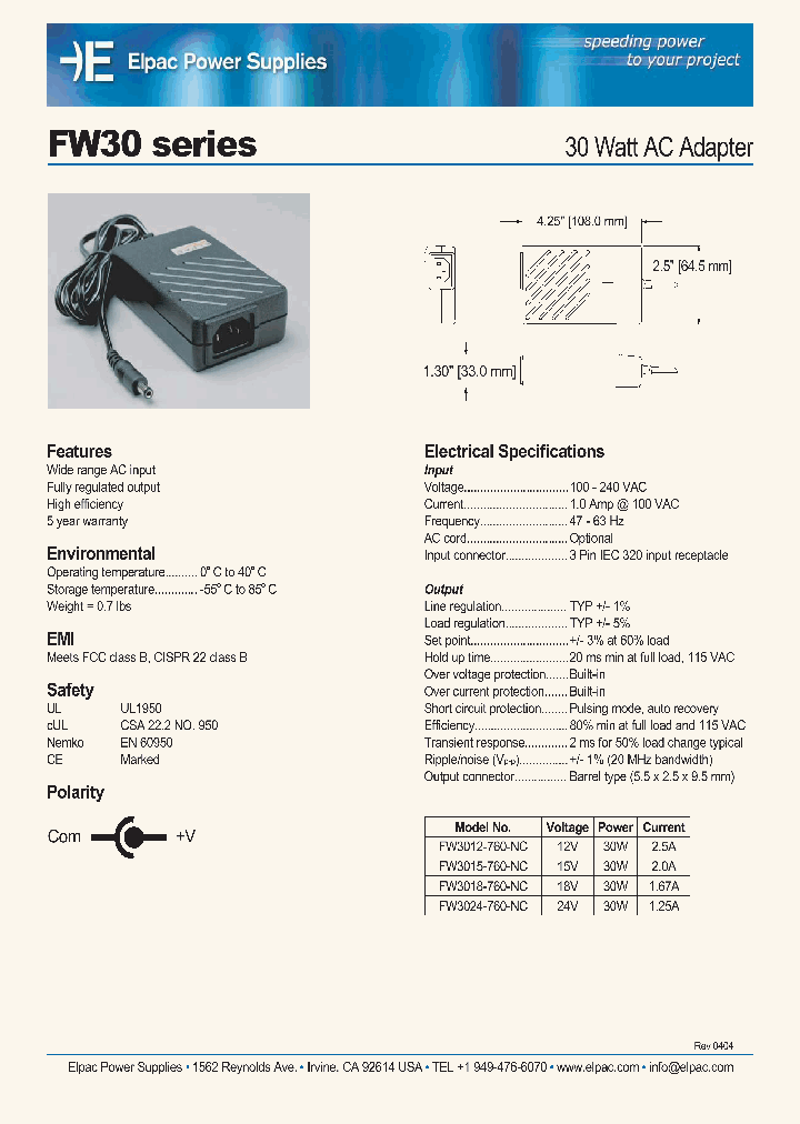 FW30_873508.PDF Datasheet