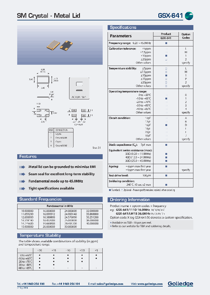 GSX-641_647312.PDF Datasheet