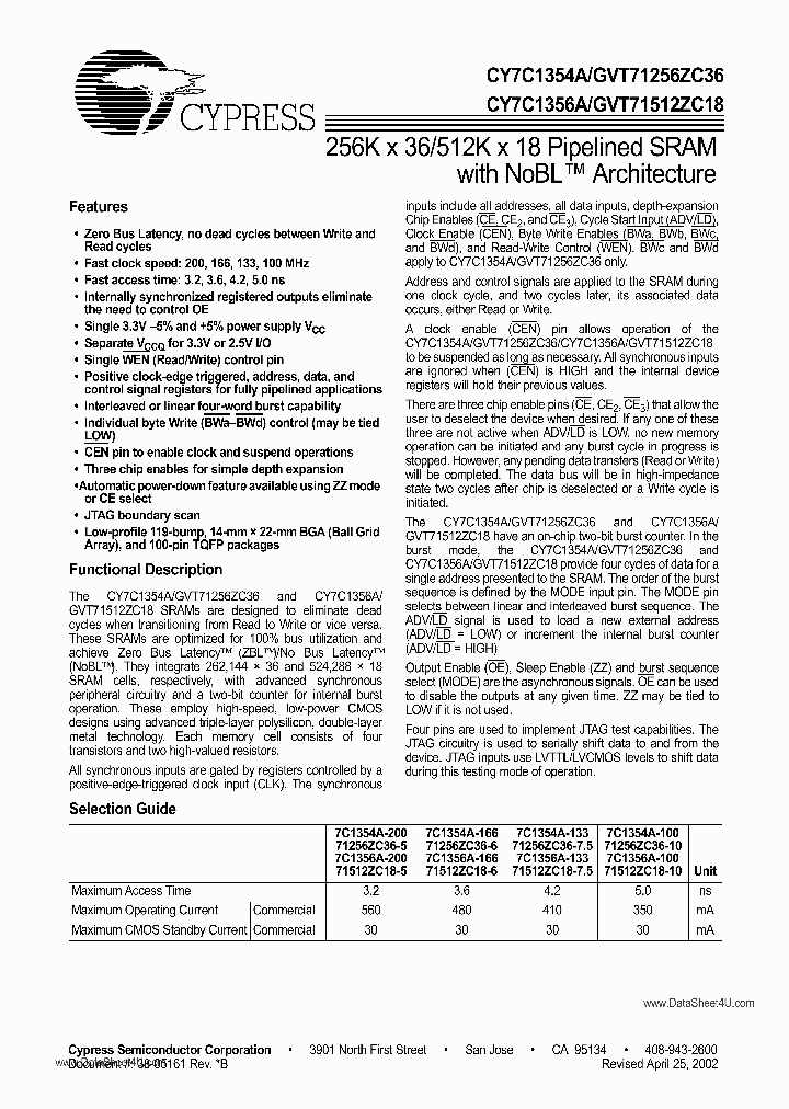 GVT71256ZC36_882910.PDF Datasheet