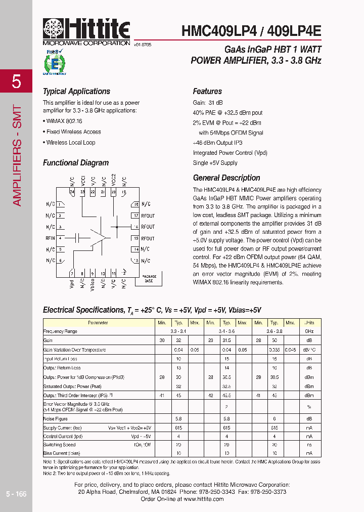 HMC409LP4_618548.PDF Datasheet