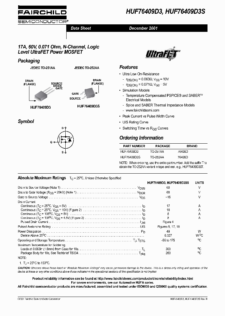 HUF76409D3_1021030.PDF Datasheet