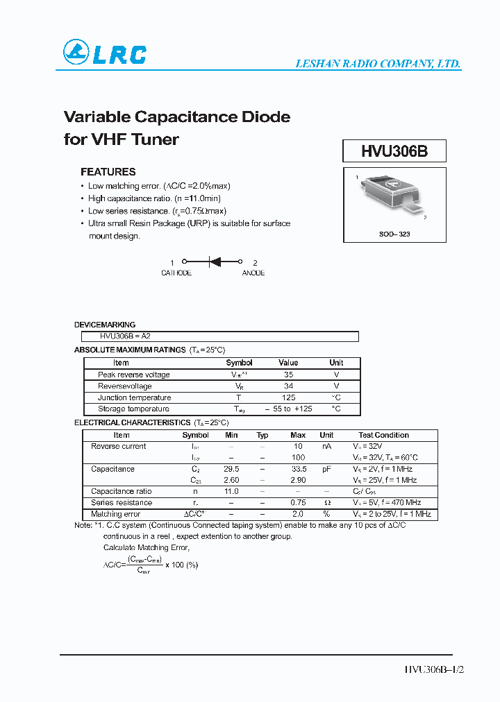 HVU306B_953676.PDF Datasheet