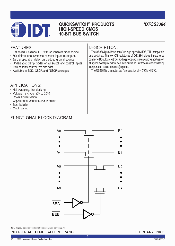 IDTQS3384Q_729264.PDF Datasheet