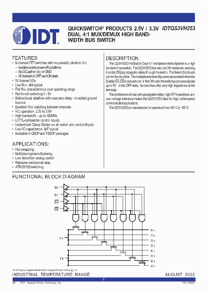 IDTQS3VH253_700967.PDF Datasheet