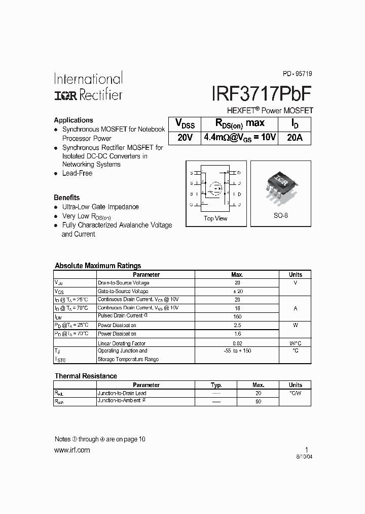 IRF3717PBF_823636.PDF Datasheet