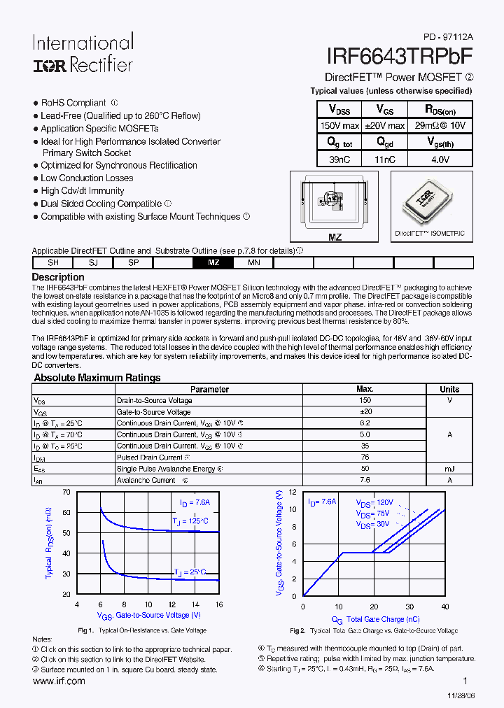 IRF6643TRPBF_703461.PDF Datasheet