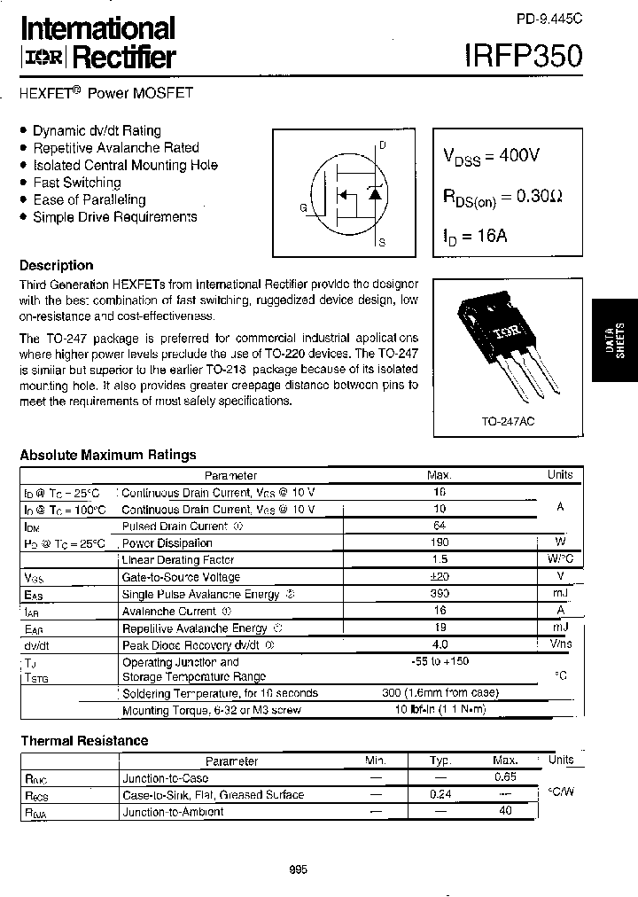 IRFP350_773632.PDF Datasheet