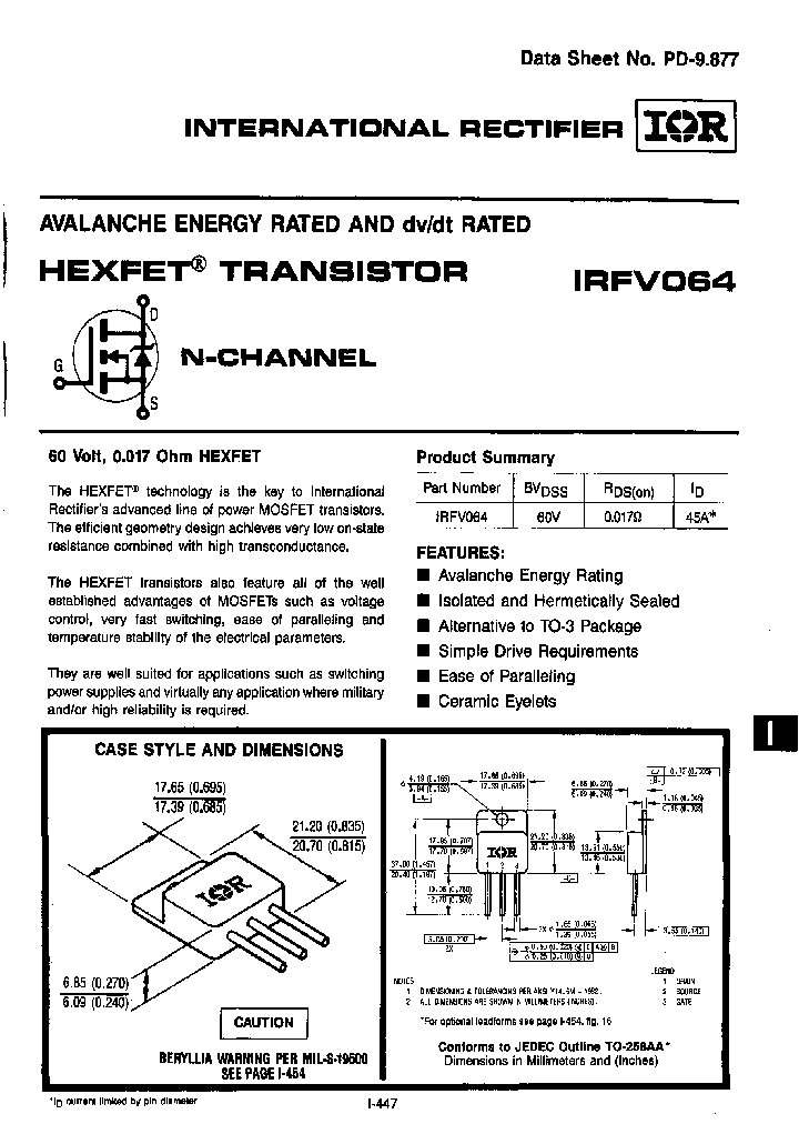 IRFV064_600566.PDF Datasheet