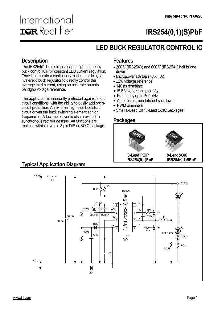IRS2540PBF_691797.PDF Datasheet