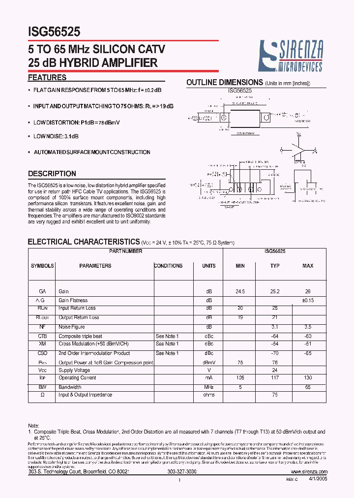 ISG56525_653141.PDF Datasheet
