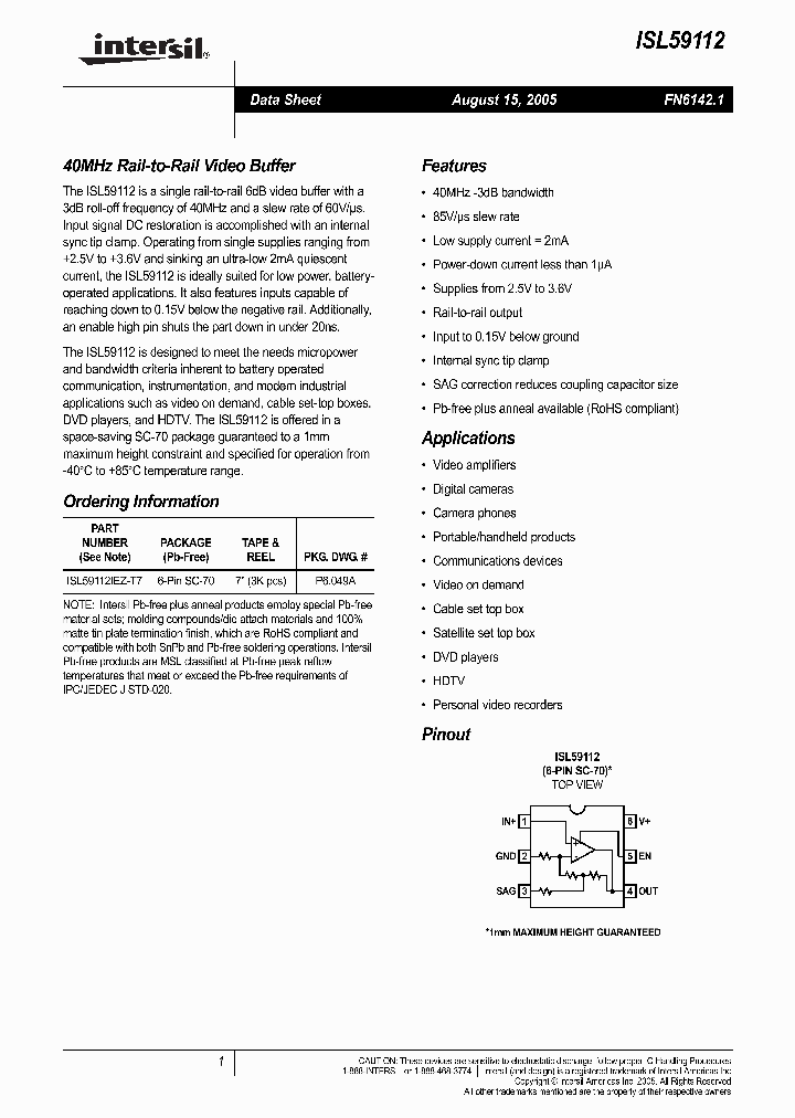 ISL59112_711115.PDF Datasheet