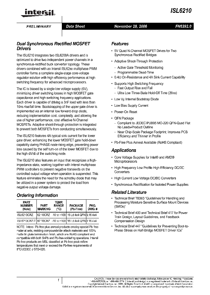 ISL6210CRZ-T_710996.PDF Datasheet