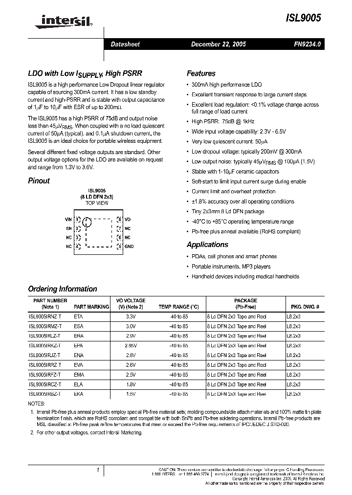 ISL9005_710665.PDF Datasheet