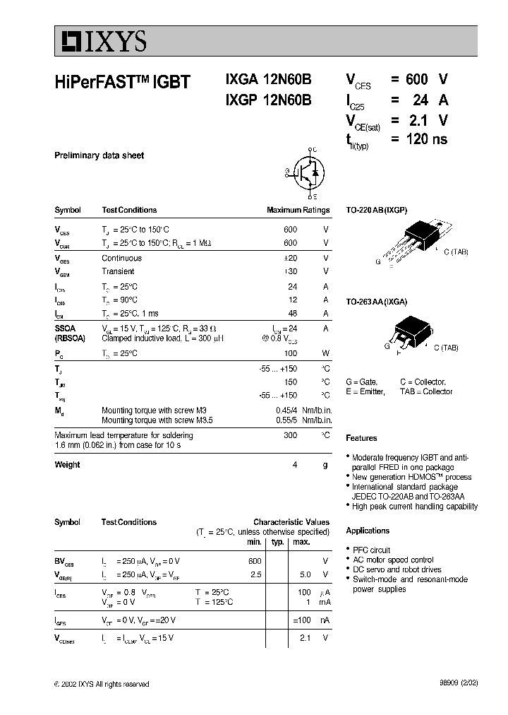 IXGP12N60B_646574.PDF Datasheet